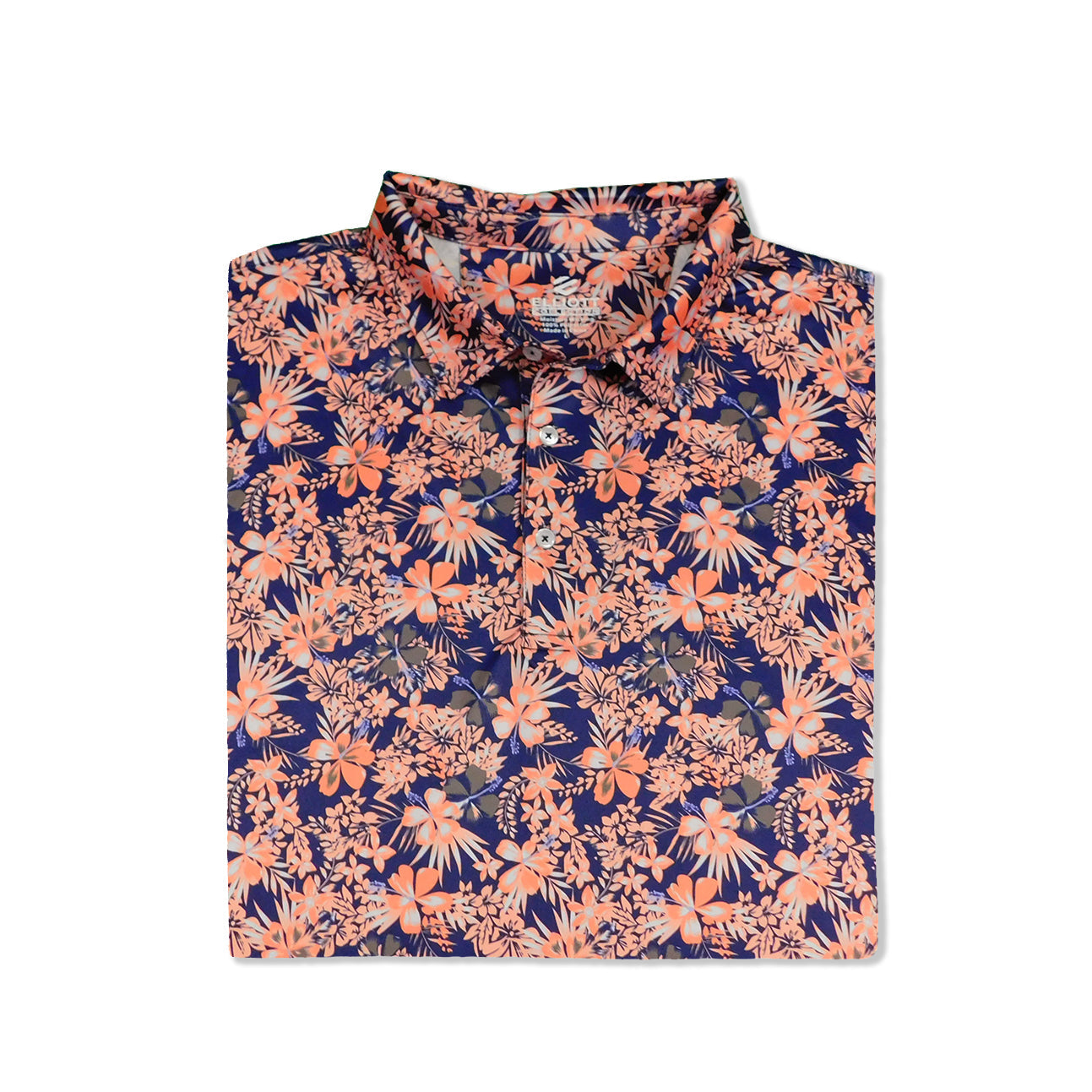 Makai Salmon Orange Men s Golf Shirt Polo Elliott Golf