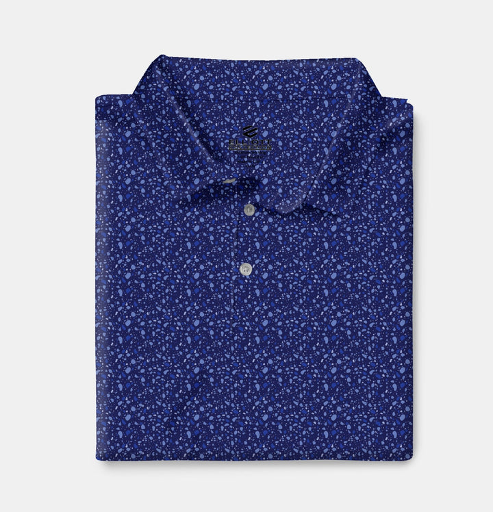 Pebble Beach - Blue Men's Golf Shirt Polo