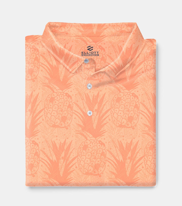 Paina - Orange Men's Golf Shirt Polo
