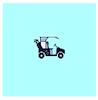 Encourse Lite - Turquoise Blue Men's Golf Shirt Polo