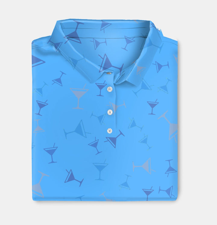 The Old Fashioned - Medium Blue Women's Golf Shirt Polo