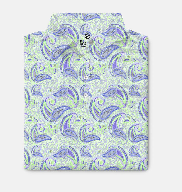 Paisley - Green Women's Golf Shirt Polo