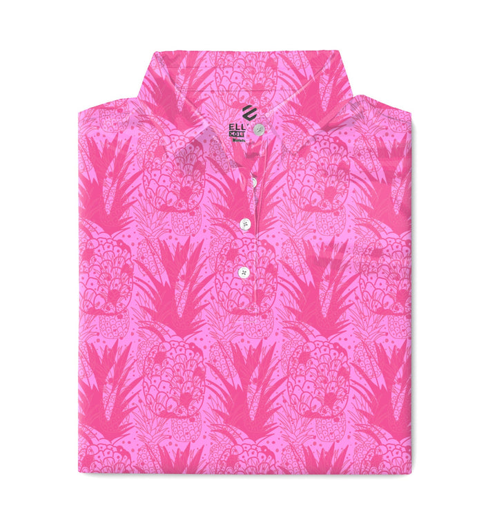 Paina - Pink Women's Golf Shirt Polo