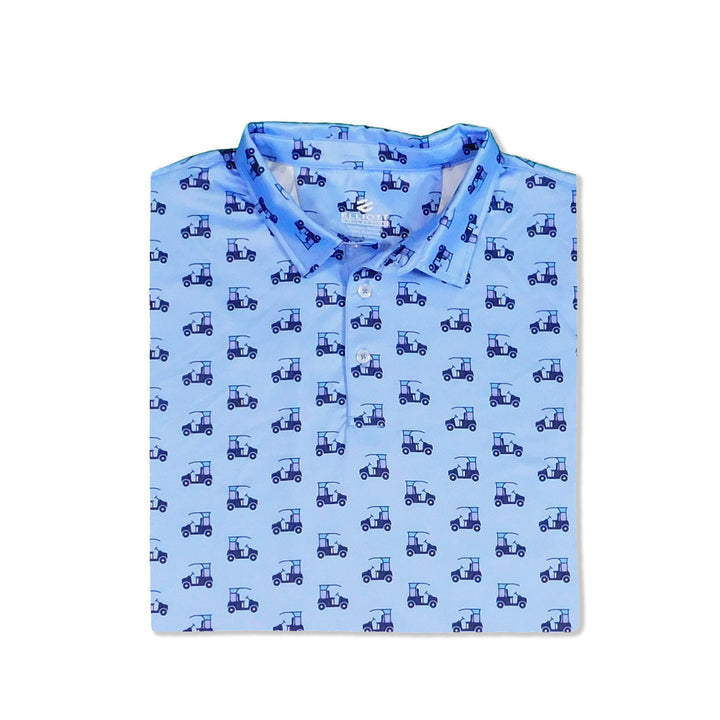Encourse - Sky Blue Men's Golf Shirt Polo